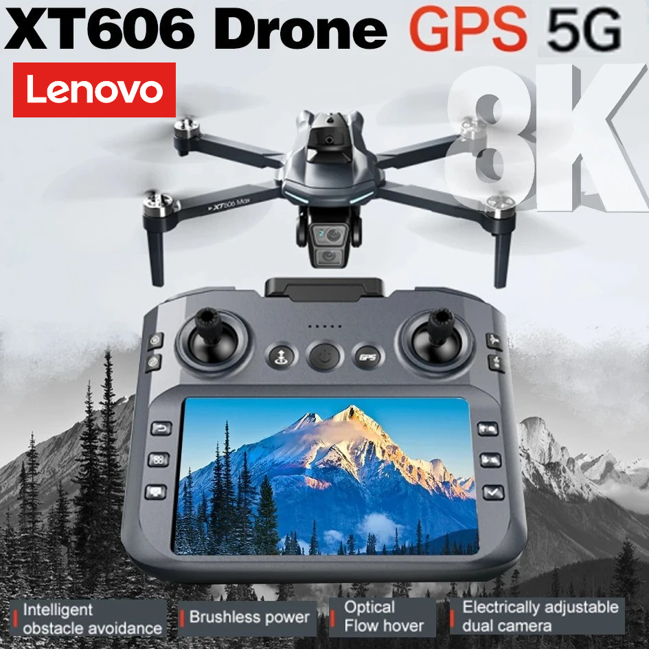 Drone Gps Rc Tt36 - Lenovo XT606 Drone Profesyonel 8K HD