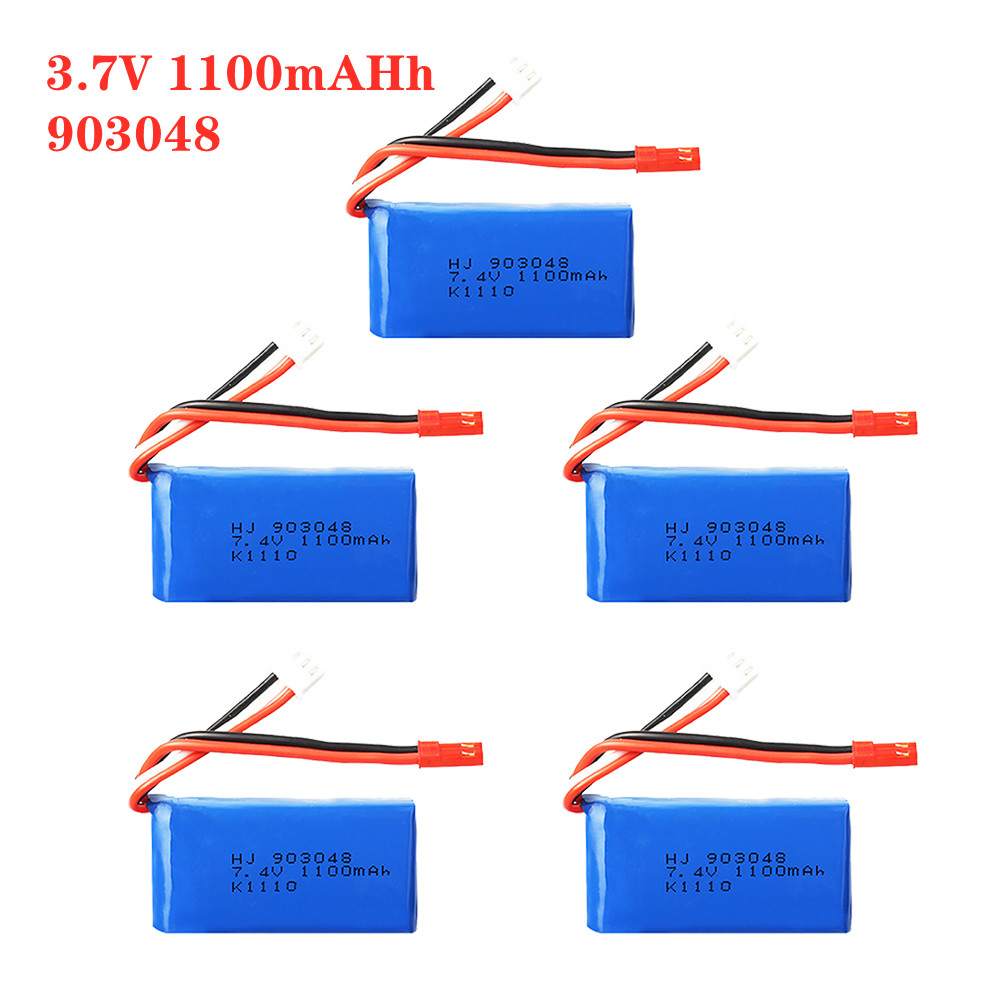 Lipo Battery Charger - 1-5 adet 7.4V 1100mah 903048 LiPo