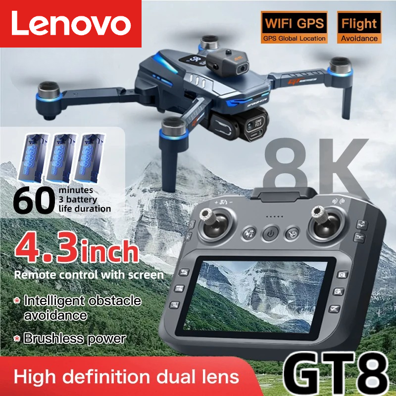 Drone Gps Rc Tt36 - Lenovo GT8 Drone 8K Profesyonel Çift