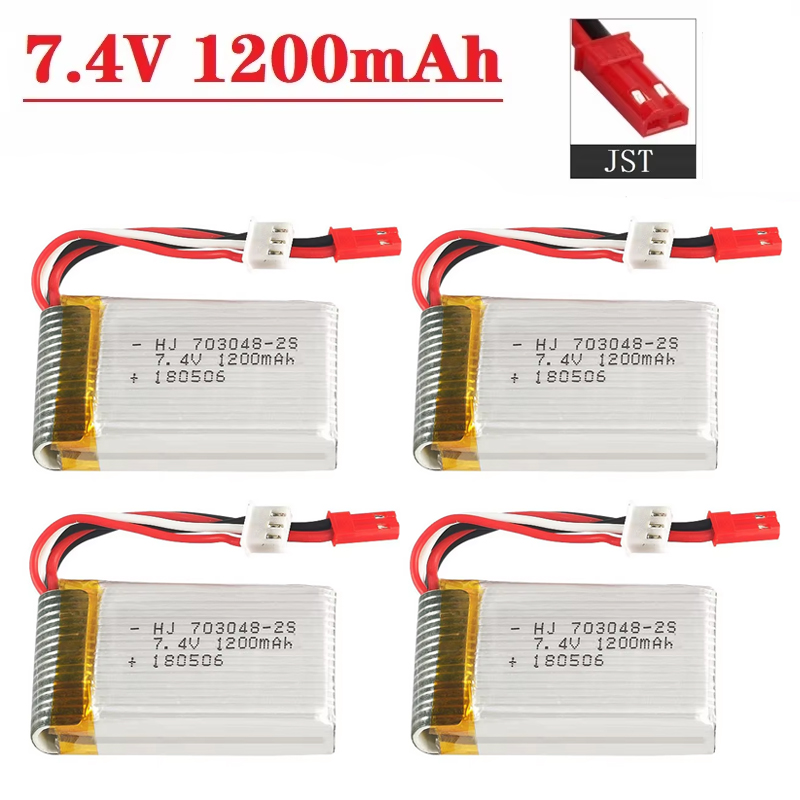Drone Rc Link - Lipo Pil 2S 7.4V 1200mAh 703048