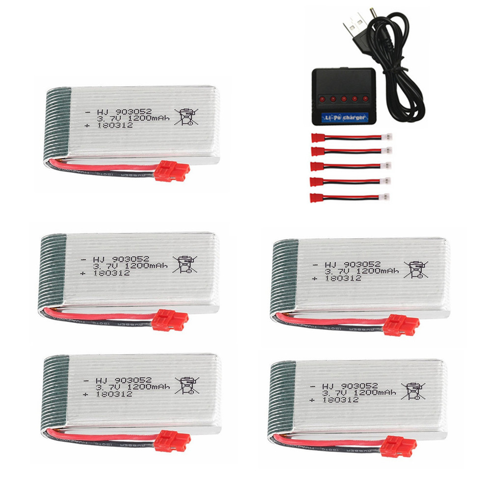Lipo Battery Charger - 3.7 V 1200 mAh 903052 lipo