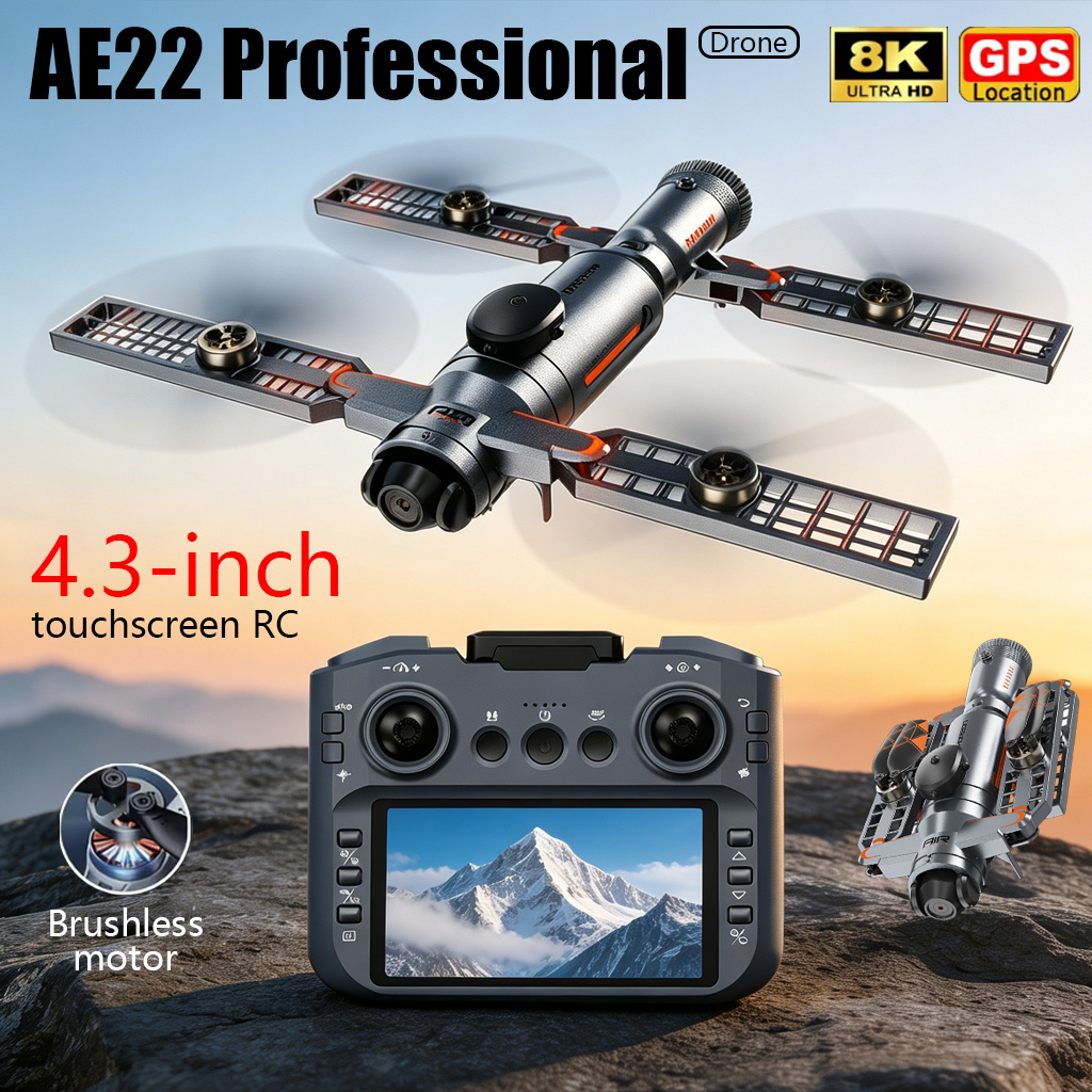 Drone Rc Harness - Geliştirilmiş AE22 PRO MAX Katlanabilir Drone