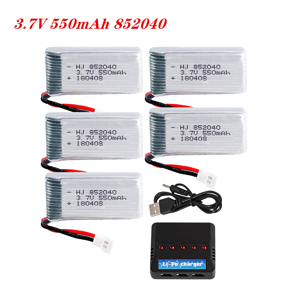 Lipo Battery Charger - 3.7V 550mAh 25C Lipo Pil 852040