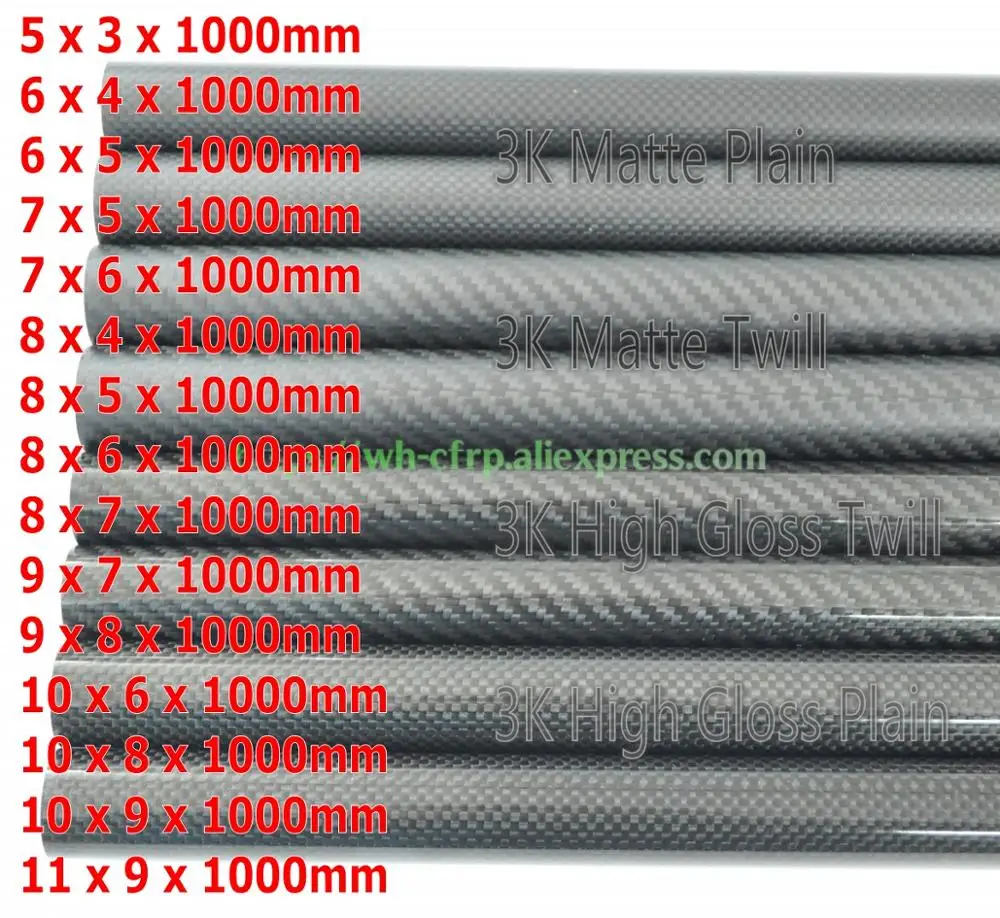 Carbon Fiber Drone Arm - Karbon Fiber Tüp 5mm 6mm 7mm