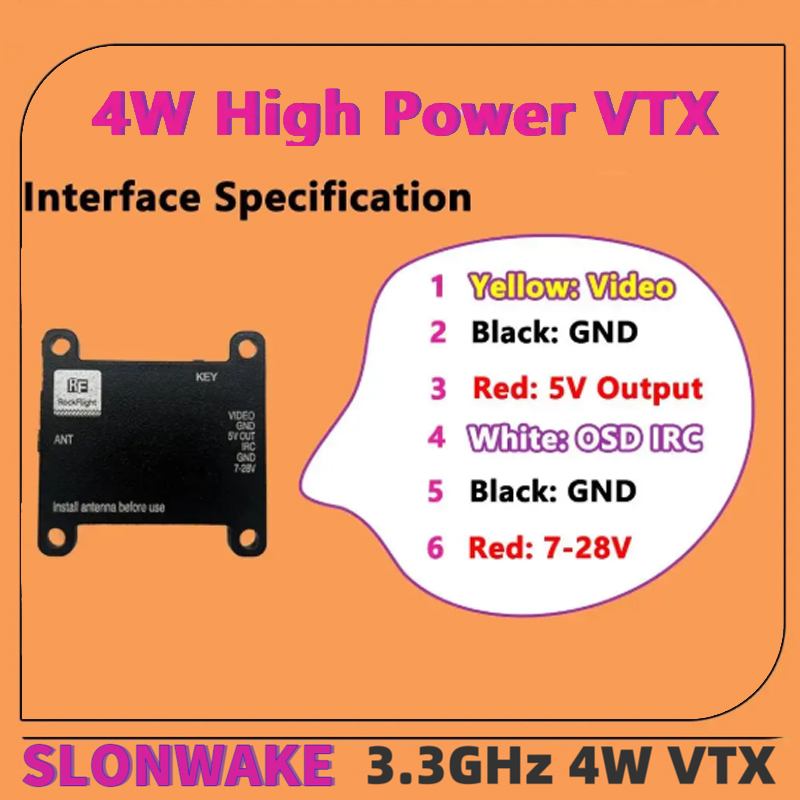 SLONWAKE FPV 3.3G 16CH 4000mW  - Drone Rc1 incelemesi ve fiyatı