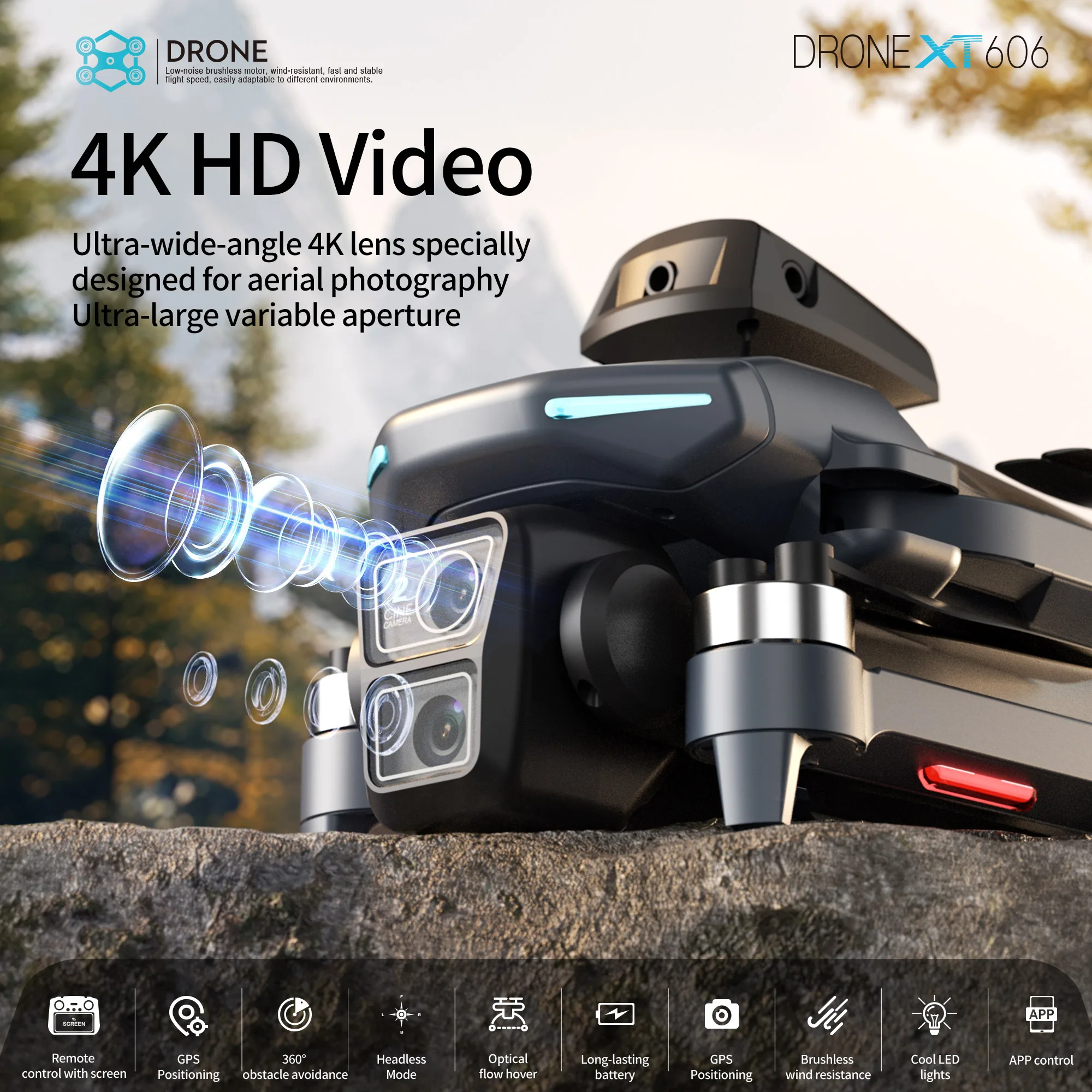 Lenovo XT606 Drone Profesyonel - Drone Gps Rc Tt36 incelemesi ve fiyatı