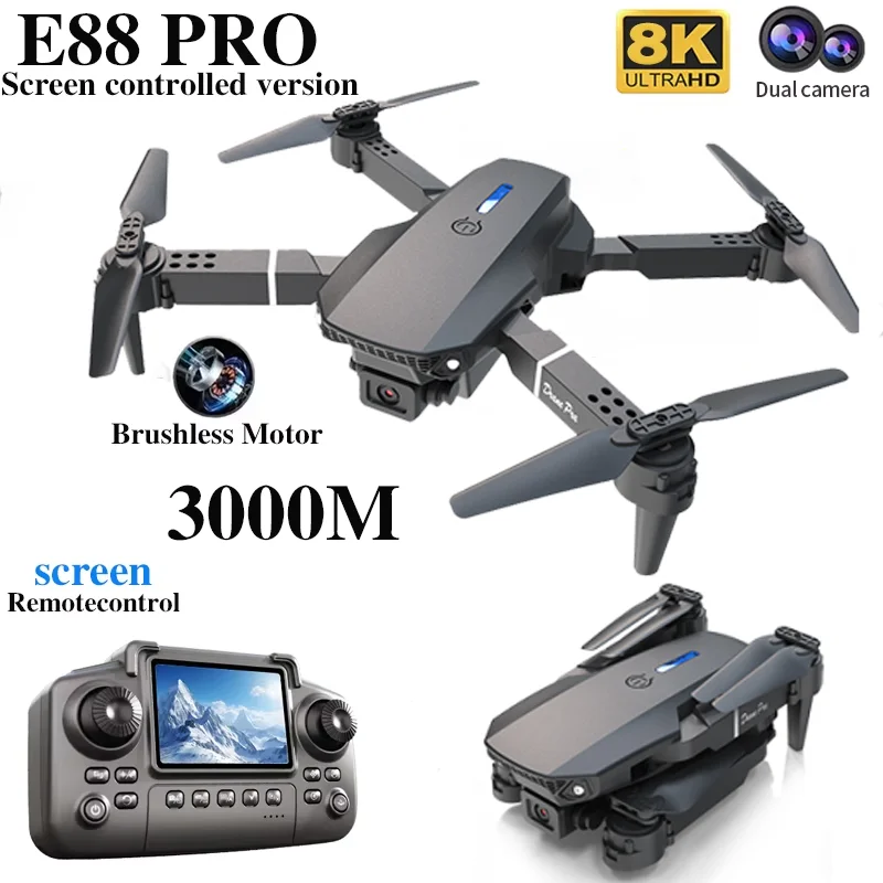 Profesyonel E88 PRO Drone ekra - Drone Rc Harness incelemesi ve fiyatı