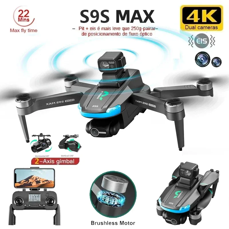 YENI S9S MAX MINI Drone 4K 2 E - Drone Rc Harness incelemesi ve fiyatı
