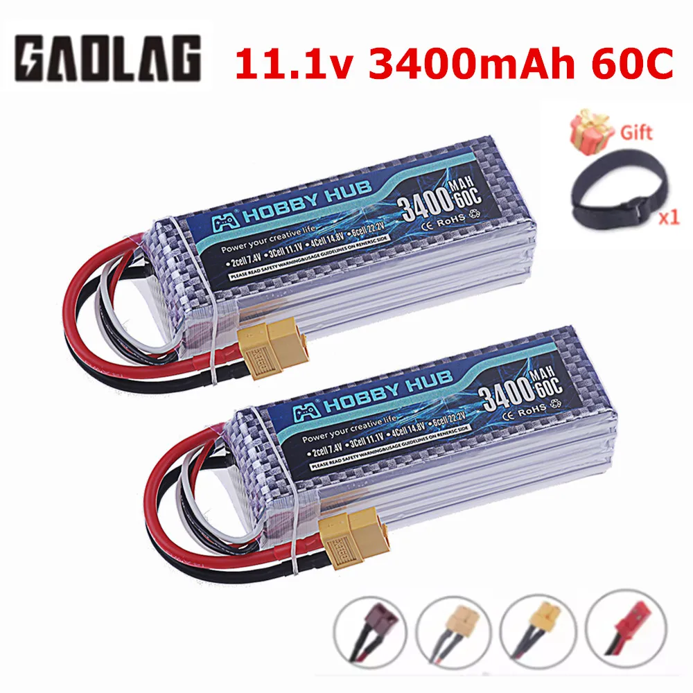 3S Lipo Pil 11.1V 3400mAh 60C  - Drone Rc Truck incelemesi ve fiyatı