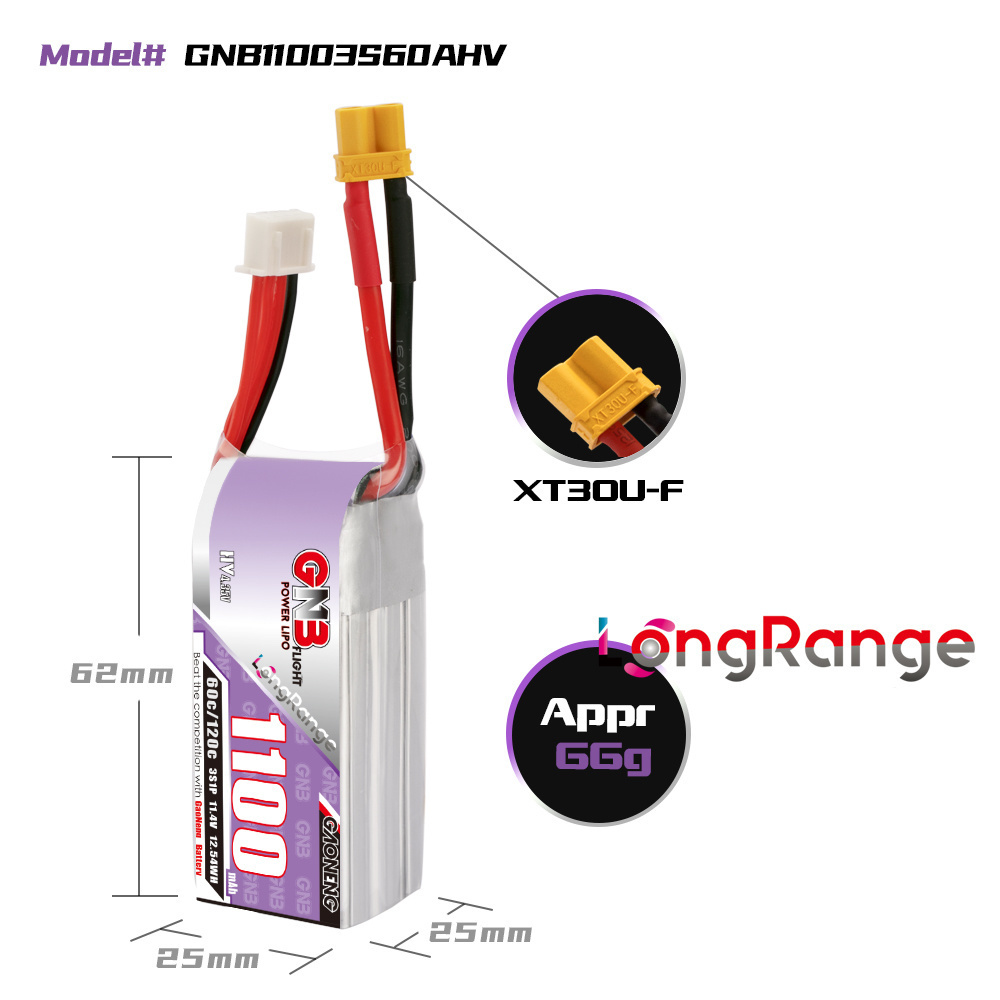 GNB 1100 mAh 2 S 3 S 4 S 6 S 6 - Drone Rc Link incelemesi ve fiyatı