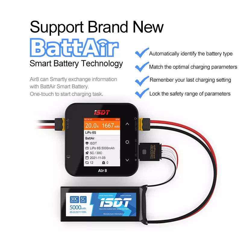 ISDT Air8 500W 20A Lipo Balans - Lipo Battery Charger incelemesi ve fiyatı